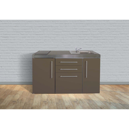 Stengel - Mini-Küche Miniküche Premiumline MPGSMM150GSGKFliBre Mokka metallic