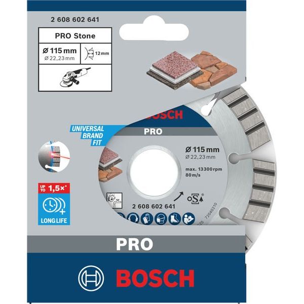 Bosch - Trenn-/Schleifscheibe Diamanttrennscheibe 2608602641 PRO Multi Material