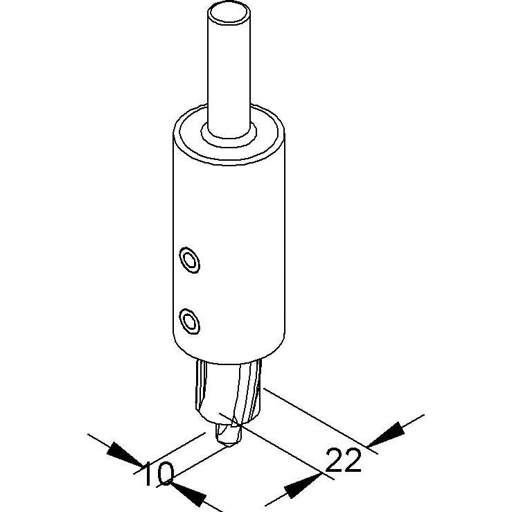 Niedax - Stufenbohrer für Deckel W-SB 10.23
