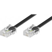 Goobay - Konfektionierte Fernmeldeleitung ISDN Modularanschlußkabel 50256 6m,sw,St/St