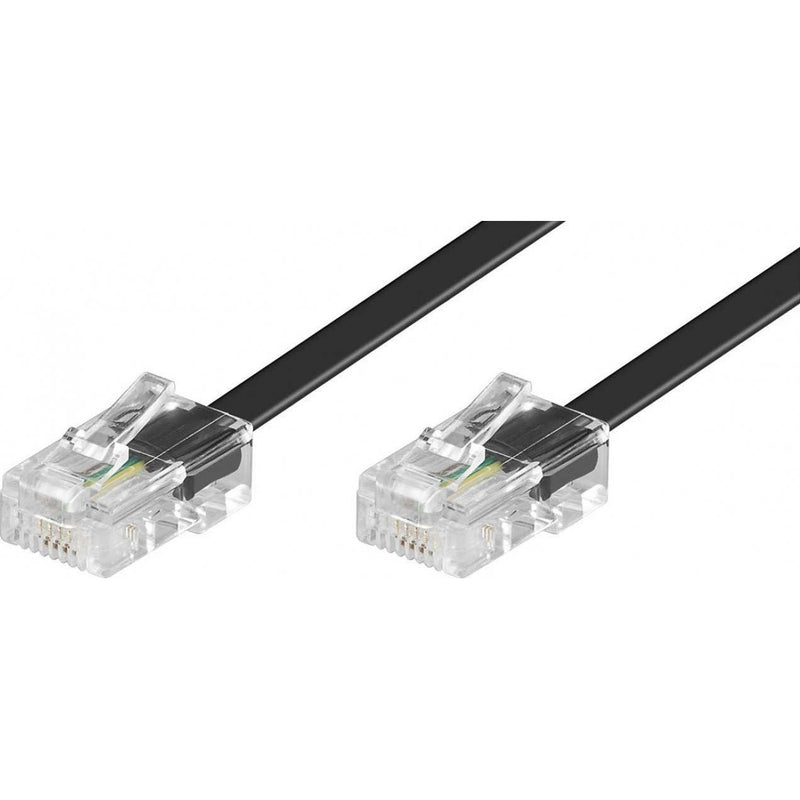 Goobay - Konfektionierte Fernmeldeleitung ISDN Modularanschlußkabel 50256 6m,sw,St/St