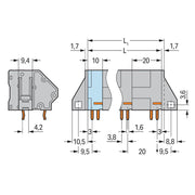 WAGO - Leiterplattenklemme 745-652/006-000 16mm² − 32 Stück