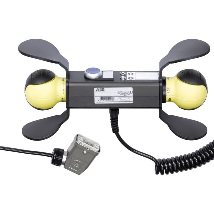 ABB Stotz S&J - Zweihandpult Handbedieneinheit JSD-TD25P-820F51 2x Safeball