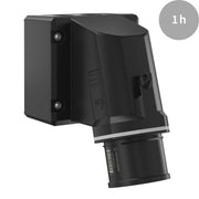 Walther Werke - CEE-Gerätestecker (IEC 60309) CEE NEO Wandgerätestecker FW734501CC schräg 32A 5P 1h