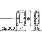 DEHN - Überspannungsableiter für Informations-/MSR-Technik ÜS-Ableiter Steckadapter FS 9E PB 6 D-Sub 9-pol