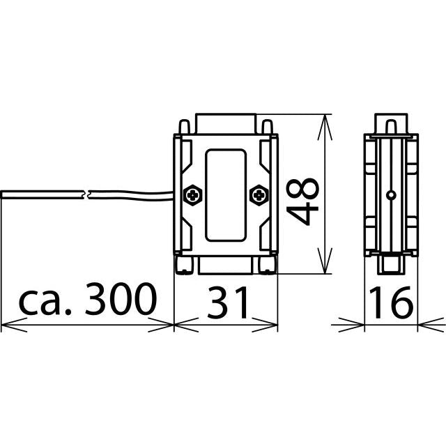 DEHN - Überspannungsableiter für Informations-/MSR-Technik ÜS-Ableiter Steckadapter FS 9E PB 6 D-Sub 9-pol
