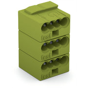 WAGO - Leiterplattenklemme 4-Leiter-Federleiste 243-743 PUSHWIRE,0,8mm,hgn − 50 Stück