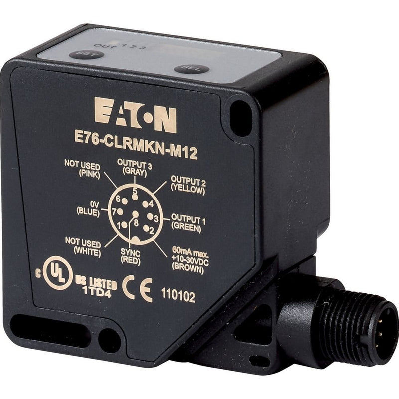 Eaton - Lumineszenztaster Optische Sensoren Reflex- E76-CLRMKN-M12 lichttaster 10-30V
