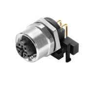Weidmüller - Rundsteckverbinder, Einbau (PCB) Stecker IE-M12-PCBCE-PANEL-A M12 − 10 Stück