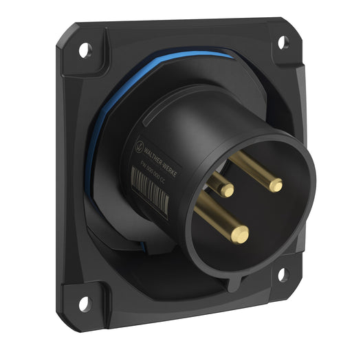 Walther Werke - CEE-Gerätestecker (IEC 60309) CEE NEO Anbaugerätestecker FW732306SK schräg 32A 3P 6h