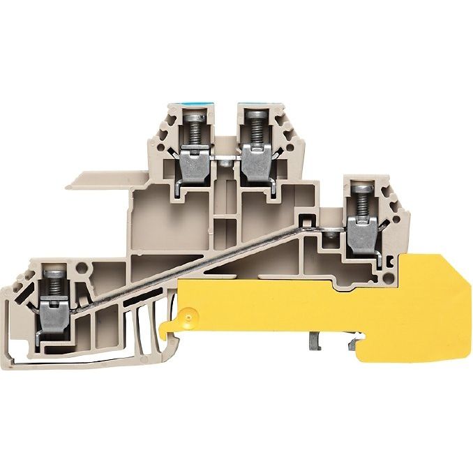 Weidmüller - Installations-Etagenklemme Verteilerklemme WDL 2.5/S/N/L/PE 84,5x6,1x49mm