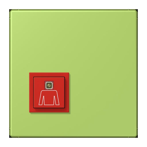 Jung - Behindertenelement für Installationsschalterprogramme Notrufsystem Ruftaster NRS LC 0834 RT 221 vert clair