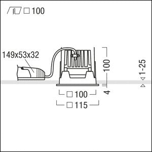 Zumtobel Group - Downlight/Strahler/Flutlicht LED-Downlight PANOS INF #60816826 4000K