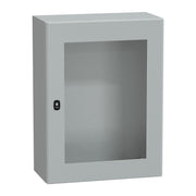 Schneider Electric - Gehäuse/Schaltschrank (leer) Wandschrank RAL 7035 NSYS3D8630T 800x600x300 Sichttür