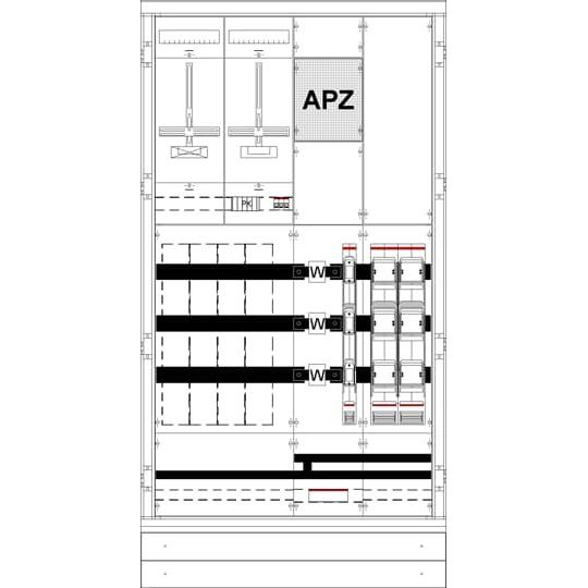 Striebel&John - Zähler-Komplettschrank Mess-u.Wandlerschrank KS4220 mit Zählerkreuz
