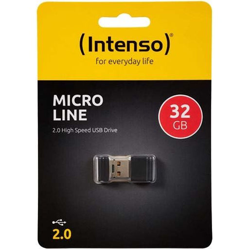Intenso - Speichermedium digital USB 2.0 Stick 32GB Micro 3500480 sw (R)16.5MB/s,(W)6.5MB