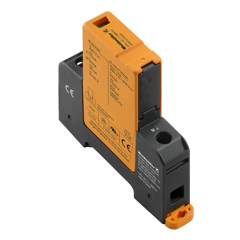 Weidmüller - Überspannungsableiter für Energietechnik/Stromversorgung Überspannungsschutz VPU AC I 1 480/10 AC, 400 V