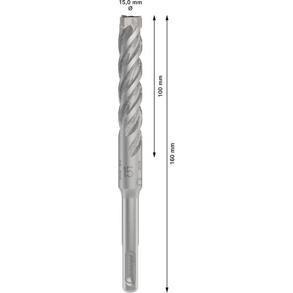 Bosch - Bohrer PRO SDS plus-5X 2608833822 Hammerbohrer 15 x