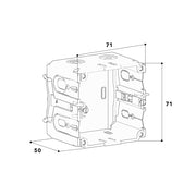 GGK - Einbaudose für Geräteeinbaukanal Geräteeinbaudose 50mm 1261