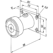 Assa Abloy effeff - Haftmagnet für Türfeststellanlage Magnet 830 IGW 1200N Wand 83012IGW----F90 24V