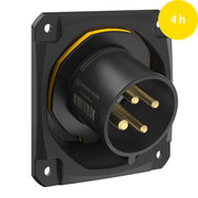 Walther Werke - CEE-Gerätestecker (IEC 60309) CEE NEO Anbaugerätestecker FW732404CC schräg 32A 4P 4h