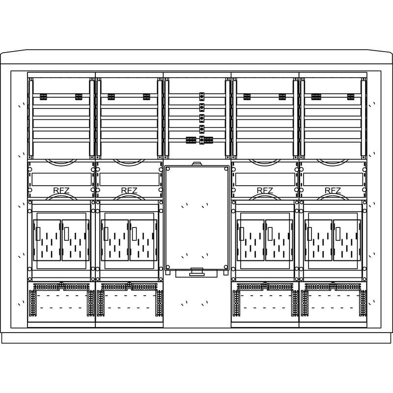 Elsta Mosdorfer - Zähler-Komplettschrank ZS A850-3 S6 8Z BKEI ZS838B.S6