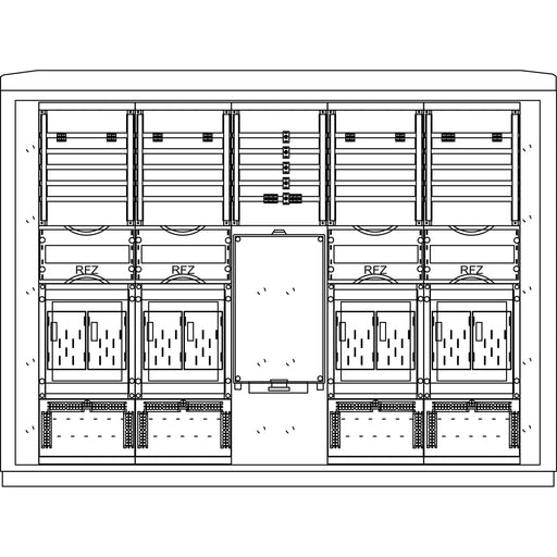 Elsta Mosdorfer - Zähler-Komplettschrank ZS A850-3 S6 8Z BKEI ZS838B.S6
