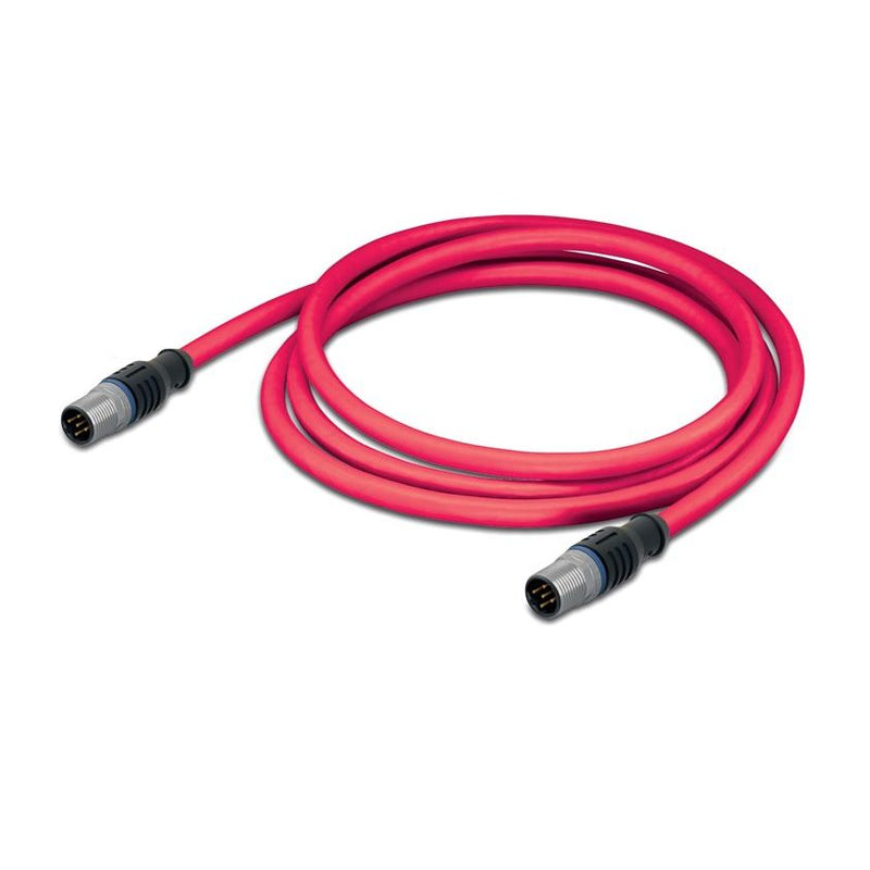 WAGO - Patchkabel Kupfer Industrie sercos Leitung M12D-Steck. 756-1603/060-020 axial,M12D-St.,ax.rt − 1 Stück