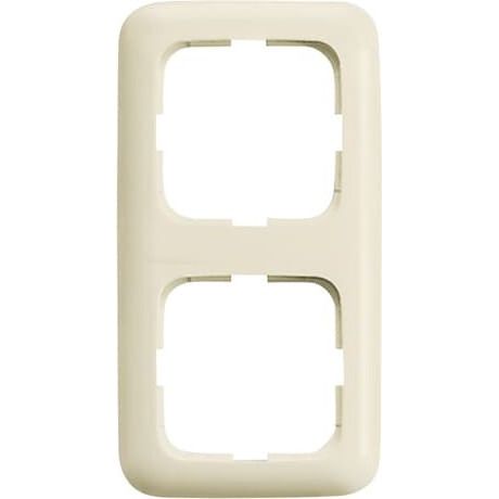 Busch-Jaeger - Abdeckrahmen Rahmen 2-fach 2512-212 weiß, senk.+ waage. − 1 Stück by Busch-Jaeger
