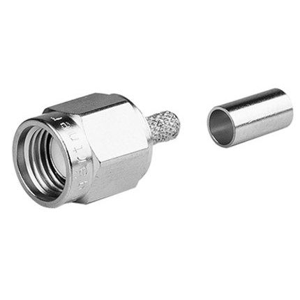 Telegärtner - Koax-Steckverbinder R-SMA-Stecker Reverse cr 100024654 AU, G1 (RG58C/U) − 5 Stück