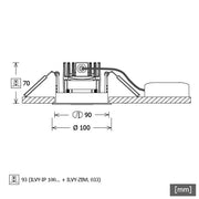 LTS Licht&Leuchten - Downlight/Strahler/Flutlicht LED-Downlight ILVYIP100TWL20DALIws TW, DALI, ws