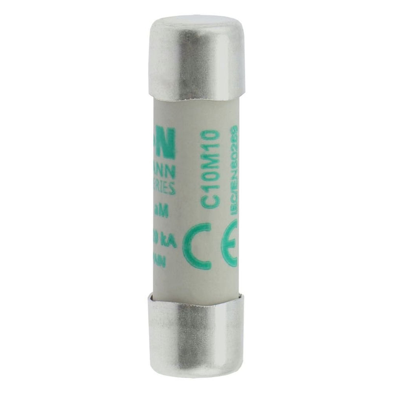 Eaton - Zylindrische Sicherung Sicherungseinsatz Nieders. C10M10 10A AC 500V 120kA − 10 Stück