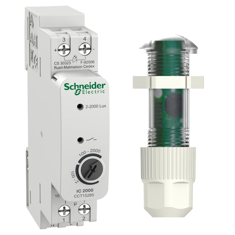 Schneider Electric - Dämmerungsschalter Reiheneinbau Dämmerungsschalter CCT15285 IC2000