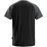 Snickers Workwear - T-Shirt 2-Farben T-Shirt 25500458004 S,schw-stahlg