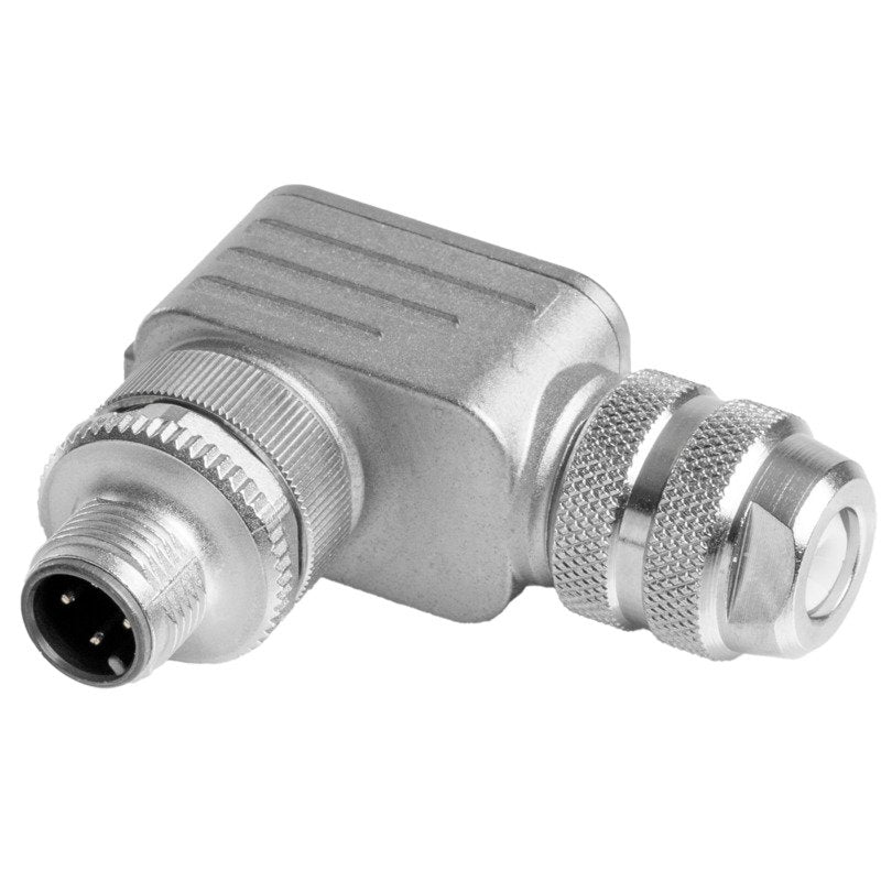 Weidmüller - Rundsteckverbinder, feldkonfektionierbar (Industriesteckverbinder) Steckverbinder SAISW-4/8S-M124PA-ZF Stift, gewinkelt