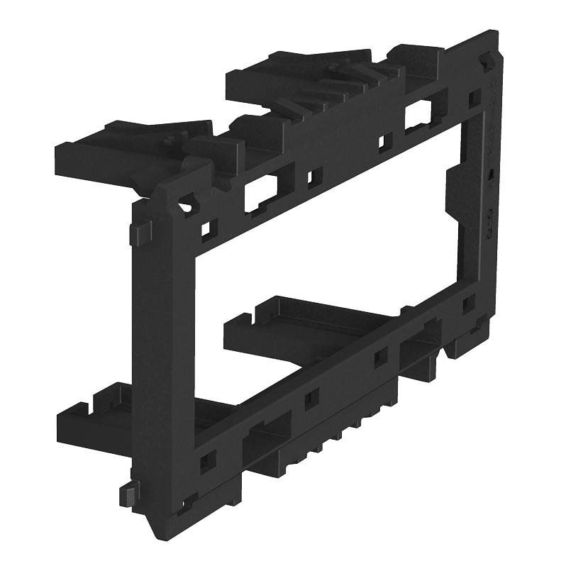 OBO Bettermann - Einbaudose für Geräteeinbaukanal Adapter für Einb.geräte 45 ADT-K45 3 zweifach/dreifach − 6 Stück