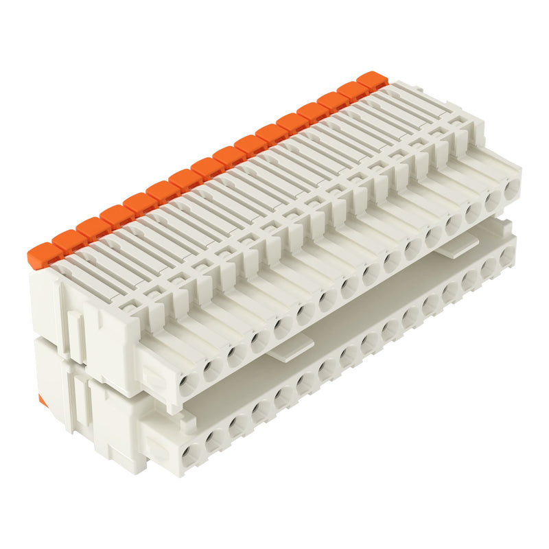 WAGO - Kabelsteckverbinder für Leiterplattensteckverbinder Federleiste 1-Leiter Hebel 2734-1516/310-000 2-reihig Push-in − 25 Stück