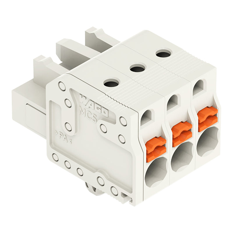 WAGO - Kabelsteckverbinder für Leiterplattensteckverbinder 1-Leiter-Federleiste 2721-103/008-000 Push-inCAGECLAMP,lgr − 100 Stück