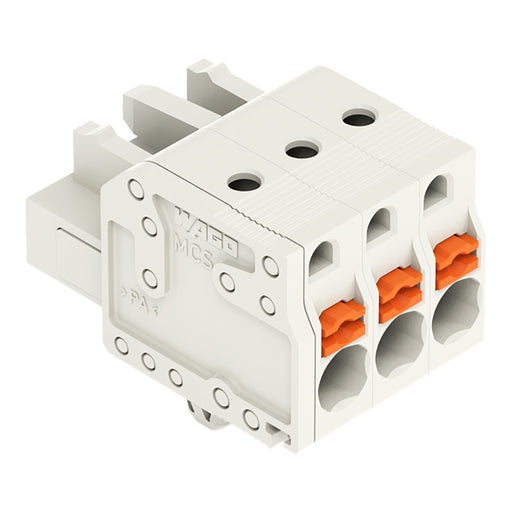 WAGO - Kabelsteckverbinder für Leiterplattensteckverbinder 1-Leiter-Federleiste 2721-103/008-000 Push-inCAGECLAMP,lgr − 100 Stück