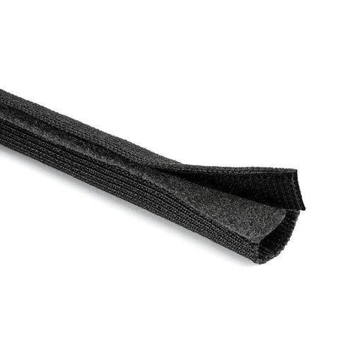 HellermannTyton - Hohlgeflechtschlauch Kabelschutz HELAHOOK20 PET BK 25 wiederverschließbar − 25 Meter