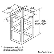 Bosch - Zubehör/Ersatzteile für Dunstabzugshauben Montageturmverlängerung DHZ1251 500mm