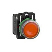 Schneider Electric - Drucktaster, Komplettgerät Leuchtdrucktaster, orange XB5AW35G5 o. Rastung 1S+1Ö