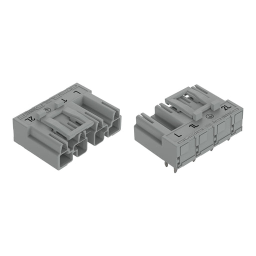 WAGO - Leiterplattensteckverbinder Stecker für Leiterplatten 770-854/011-000/064- 4-polig,grau − 50 Stück