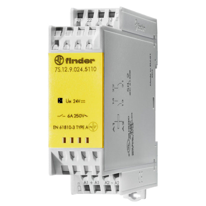 Finder - Schaltrelais Relaismodul 7S.12.9.024.5110 1S/1Ö,6A,zwangsgef.  − 1 Stück
