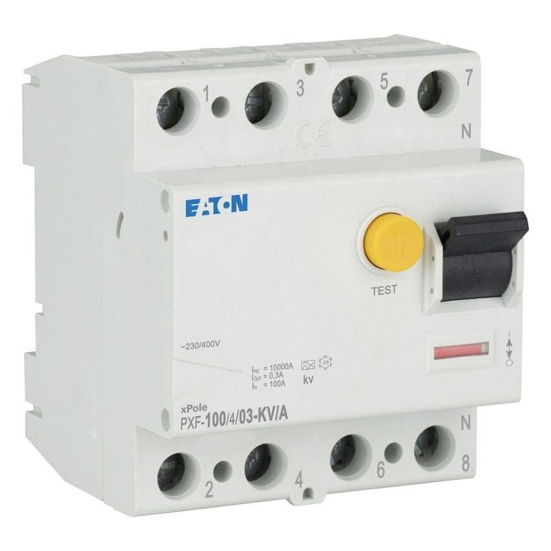 Eaton - Fehlerstrom-Schutzschalter FI-Schalter PXF-100/4/03-KV/A 100A,4p, 300mA, TypA