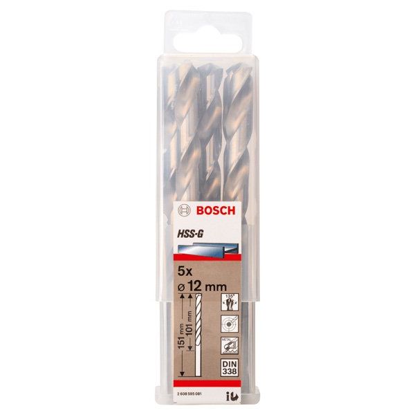 Bosch - Bohrer PRO Metal HSS-G 2608595081 Spiralbohrer 12 x