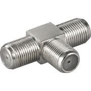 Goobay - Koax-Kupplung Adapter F-Kpl./2xF-Kpl. 11848 F-T-Stück