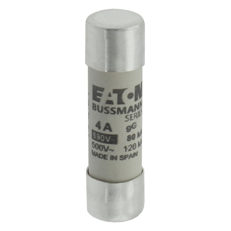 Eaton - Zylindrische Sicherung Sicherungseinsatz Nieders. CYLINDRICA#C14G4 4A AC 690V 80kA − 10 Stück
