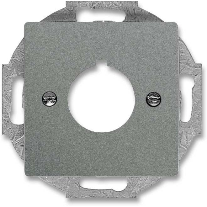 Busch-Jaeger - Einsatz/Abdeckung für Kommunikationstechnik Zentralscheibe gr/metal 2533-803 Abdeckung