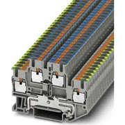 Phoenix Contact - Schutzleiter-Reihenklemme PTTB 2,5-PE/N 5,2 mm, grau − 50 Stück